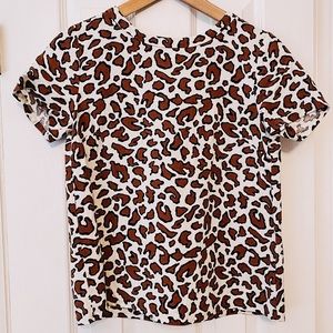🐆 Ann Taylor Factory Leopard Blouse GENTLY WORN!